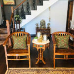 Premium Handcrafted Teak Wood Barrel Chairs & Carved Center Table – Royal Traditional Living Room Set